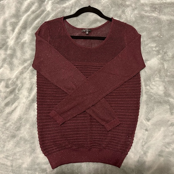 Dynamite Knit Top/ Sweater - Red with Shimmer - Picture 3 of 6